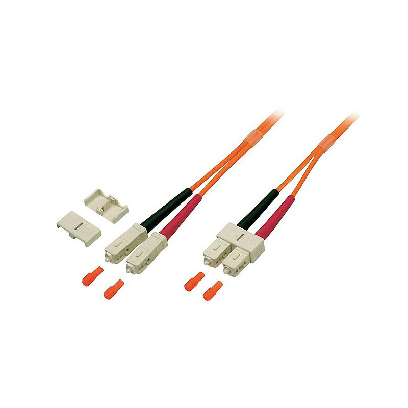 Digitus SCSC-OM2OR2 - Patch Cord Fibra Duplex SC/SC 50/125 2m OM2 LSZH