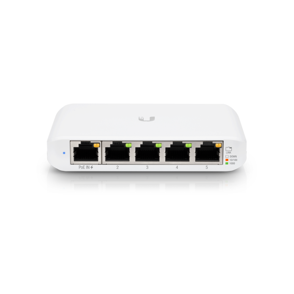 Ubiquiti USW-Flex-Mini - Switch UniFi FLEX PoE 802.3af/at 5 RJ45 Gigabit interior