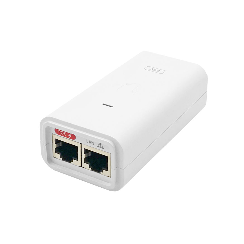 Ubiquiti POE-24-30W-G-WH - Inyector PoE 24V DC 30W Gigabit Ethernet blanco