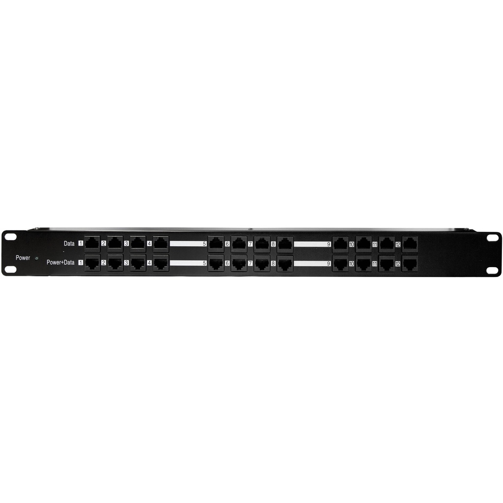 Montaje para Rack 12 puertos 18V POE Inj serie OM