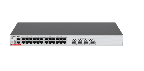 Data General DG-S5300K-24GP4X-370W Switch 10G 24 puertos PoE+ Gbit RJ45 y 4 puertos XSFP 10G - 370w