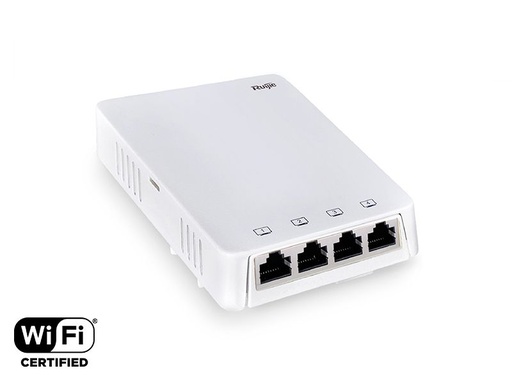 [RG-AP130W2(V2)-RFB2] Ruijie RG-AP130(W2)v2 Punto de Acceso para instalación en pared AC Wave2. REACONDICIONADO