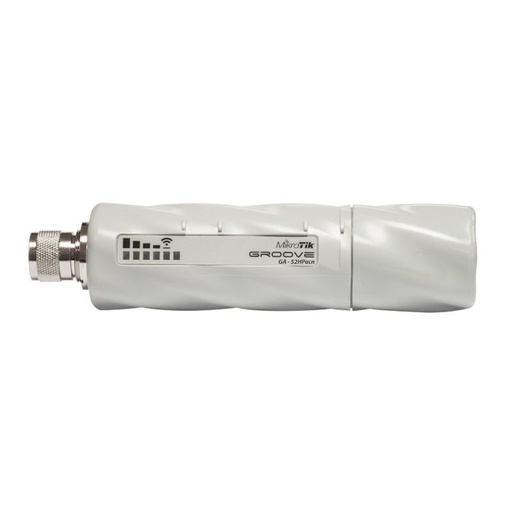 [MKT-RBGrooveGA-52HPacn-RFB1] Mikrotik GrooveG-A52HPACN - CPE PtP 5/2.4 GHz. 802.11AC conector N H - Reacondicionado